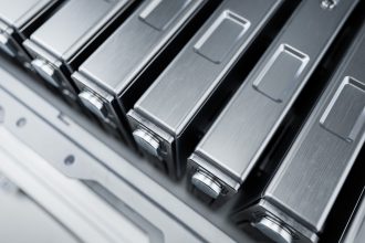 Iron battery used in the automotive industry.