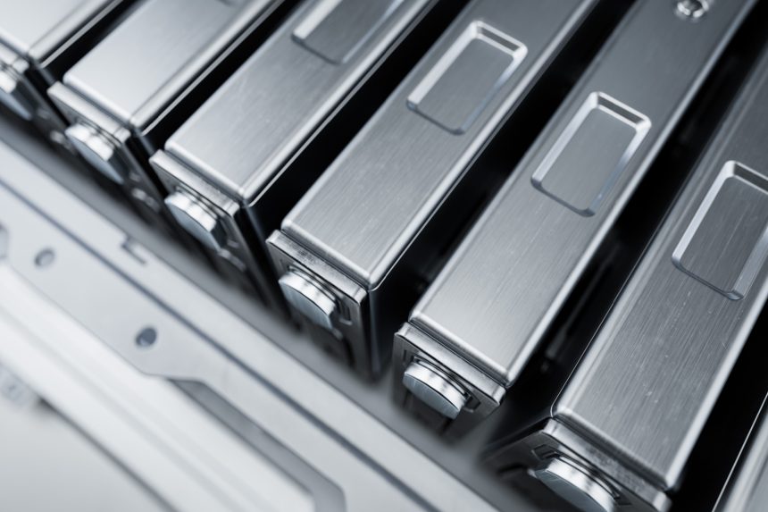 Iron battery used in the automotive industry.