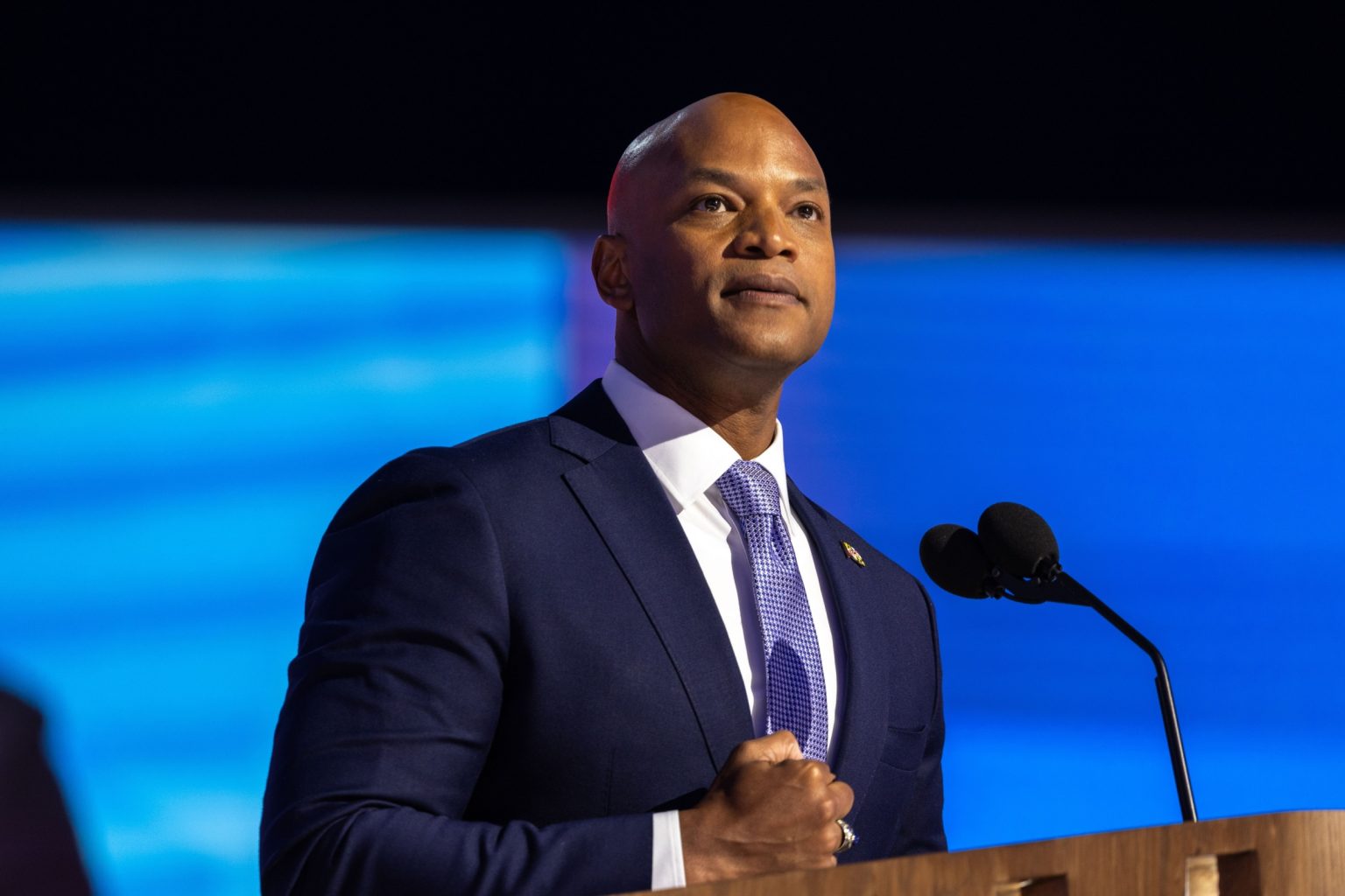 Maryland Governor Wes Moore at the Democratic National Convention.