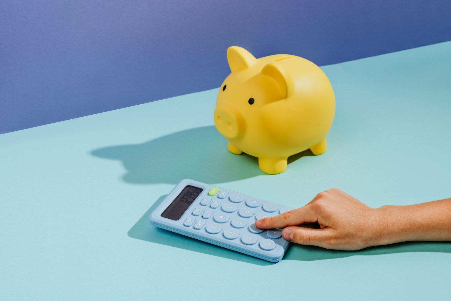 Minimalist concept of budgeting and personal finance management.