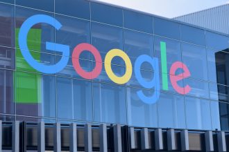 Mountain View, CA - December 27, 2025: Google Logo On Glass Building Exterior.