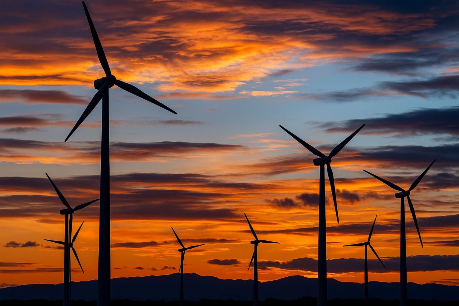 Renewable energy site in Zaragoza, Spain, at golden hour, renewable energy and environmental sustainability.